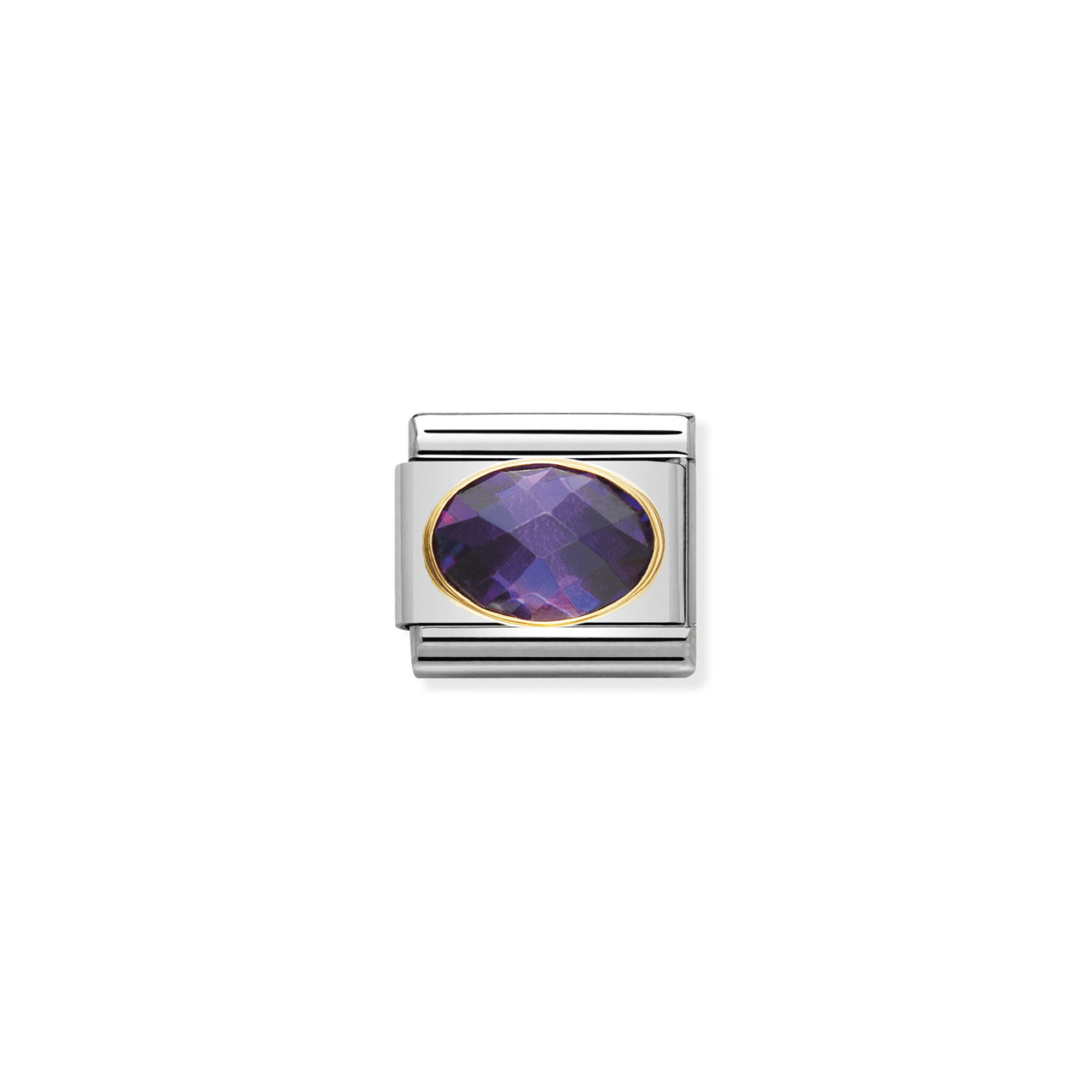Composable Classic Link 030601/001 with Violet Faceted Stone