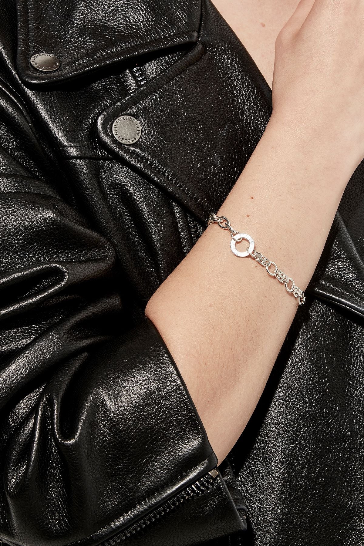 Sterling Silver 18.5cm Core Bracelet