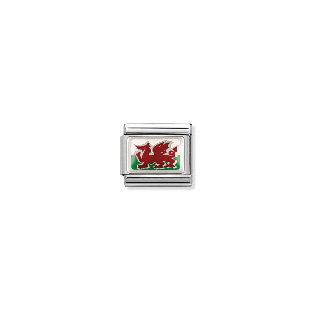 Composable Classic Link 330207/02 Wales In Enamel & 925 Silver