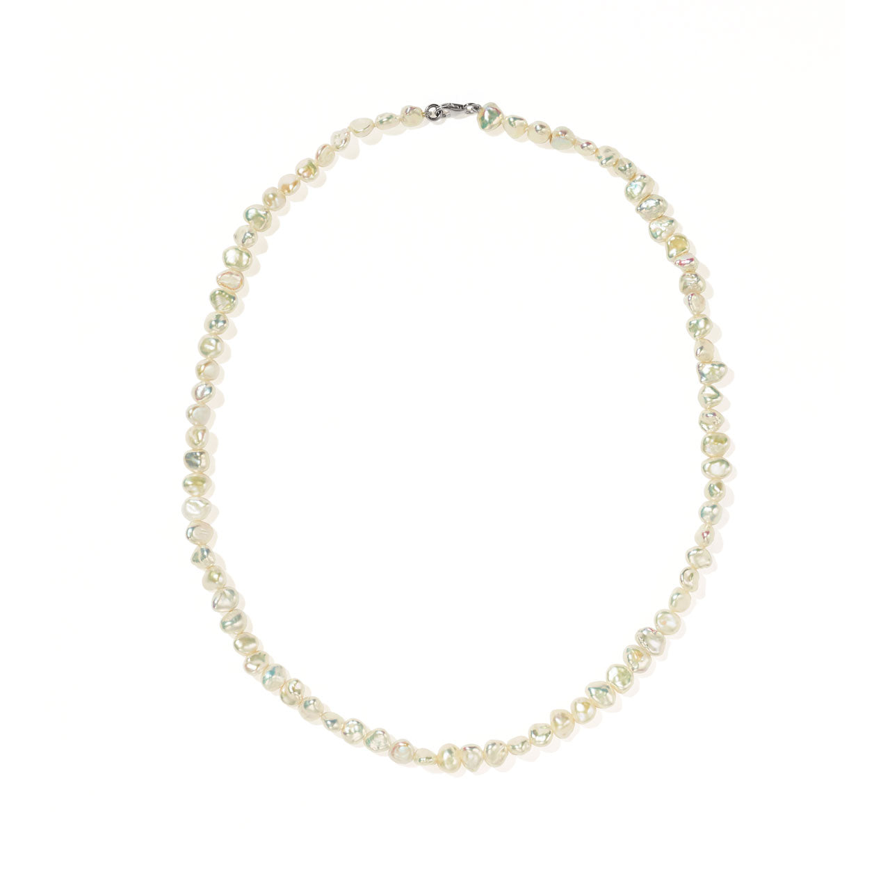 Sterling Silver Baroque Pearl Necklace Midi - 40cm