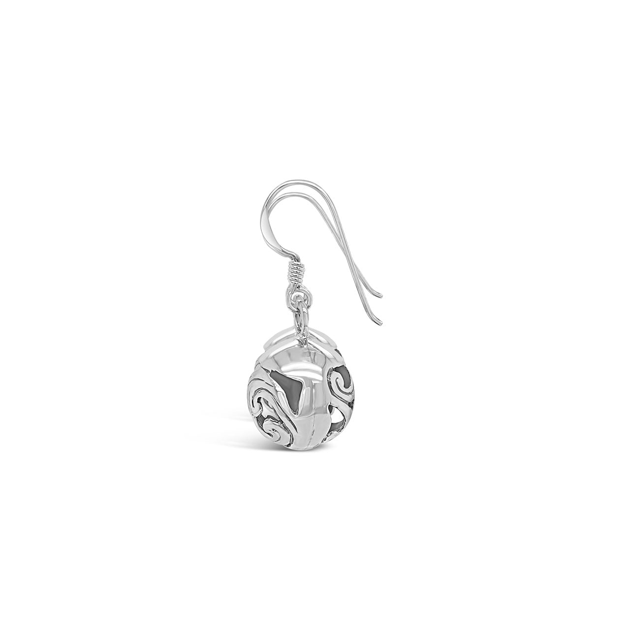 Sterling Silver Filigree Ball Drop Earrings