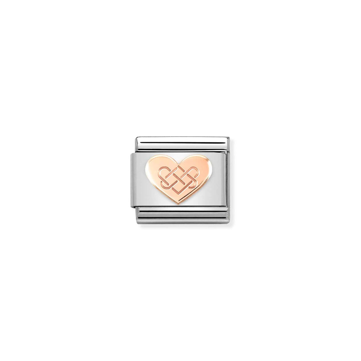 Composable Classic Link 430104/38 Celtic Knot Heart in 9k Rose Gold