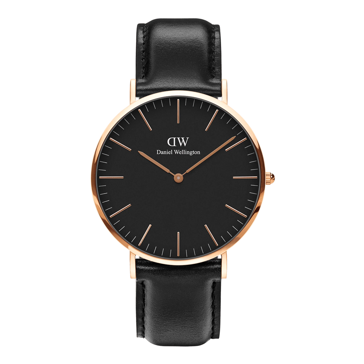 Classic 40 Sheffield Rose Gold & Black Watch