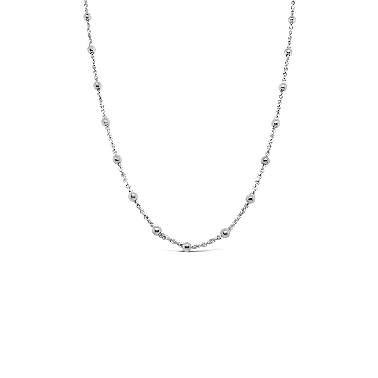 45cm Sterling Silver 3mm Balls Cable & Ball Chain