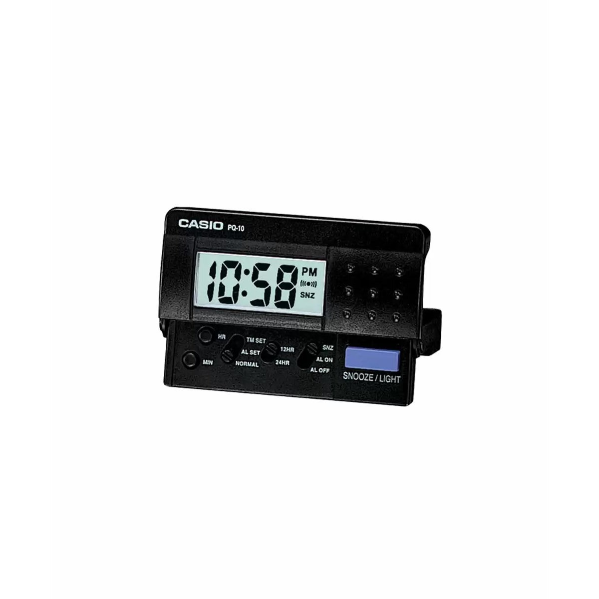 Black Mini Travellers Alarm Clock - PQ10-1