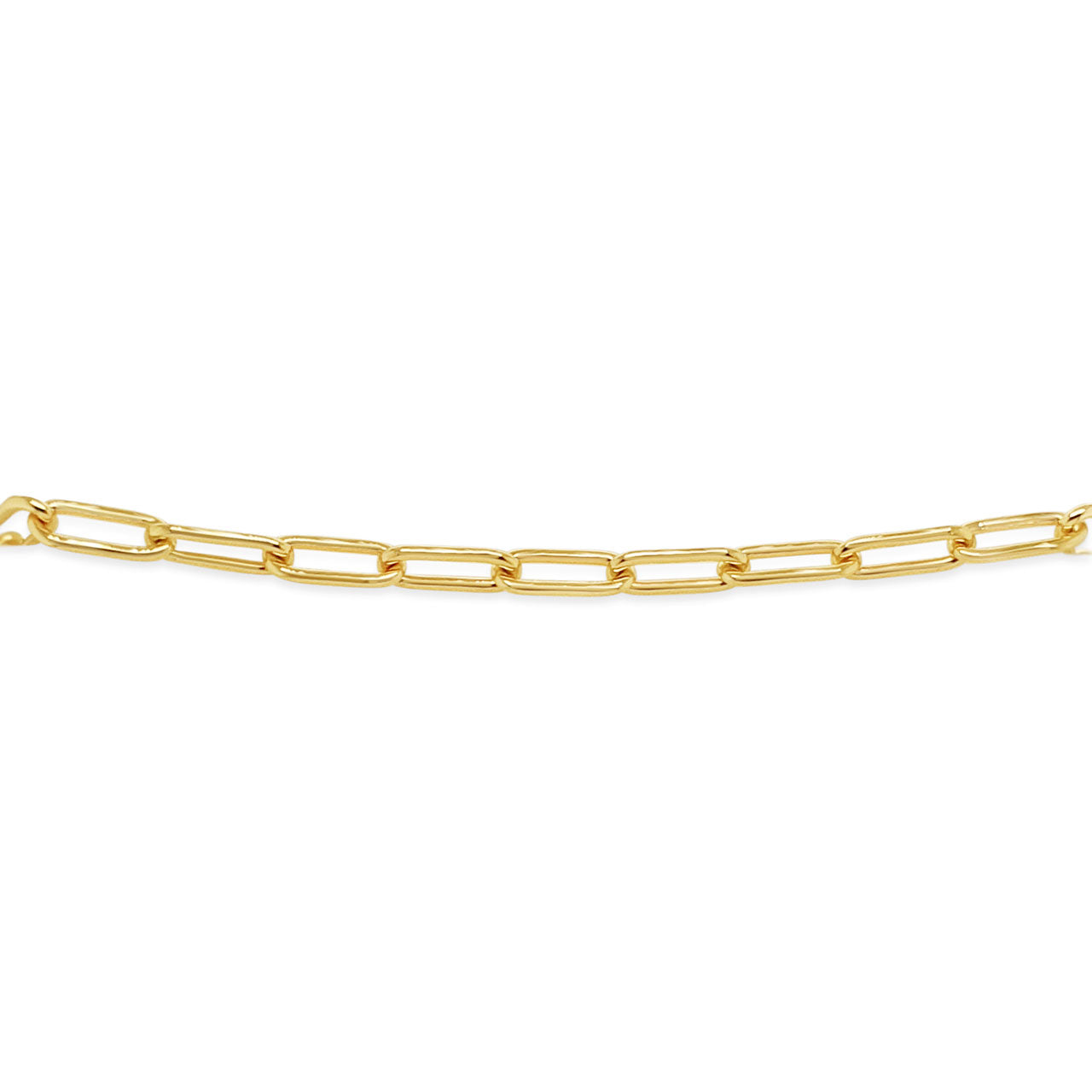 9k Yellow Gold Small Paperlink 19cm Bracelet