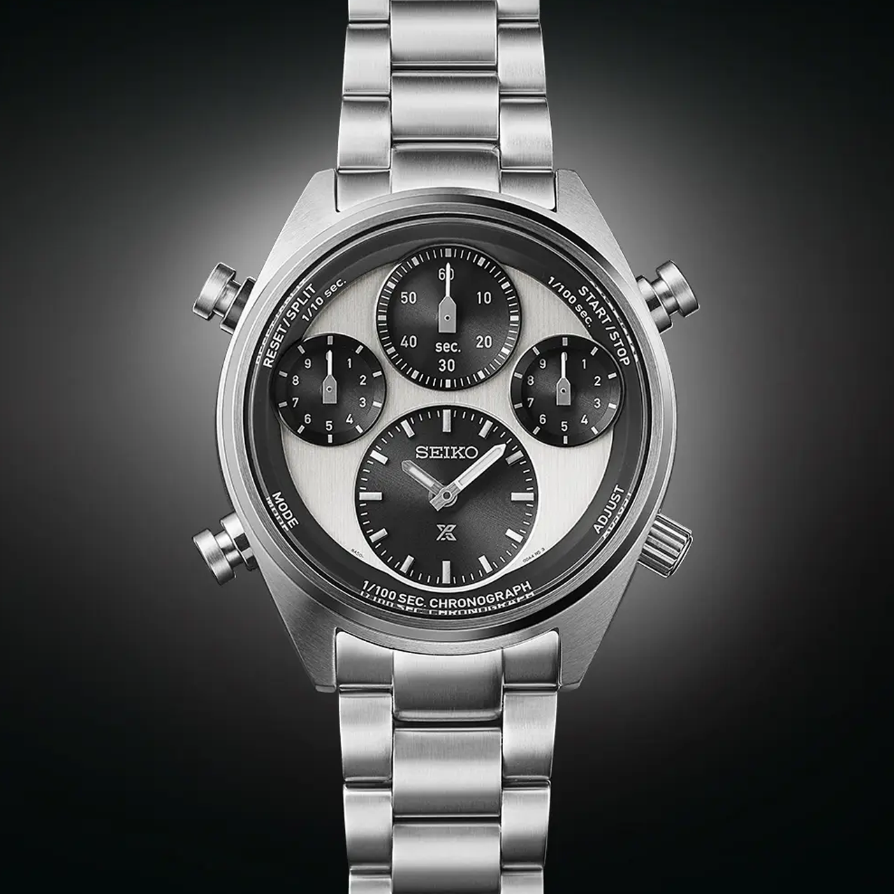 Seiko - SFJ001P Prospex ‘Panda’ One Hundredth of a Second Speedtimer Solar Chronograph Watch