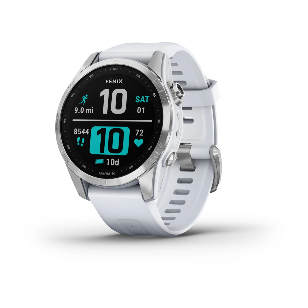 fēnix® 7S – Standard Edition - Silver with Whitestone Band - 010-02539-03