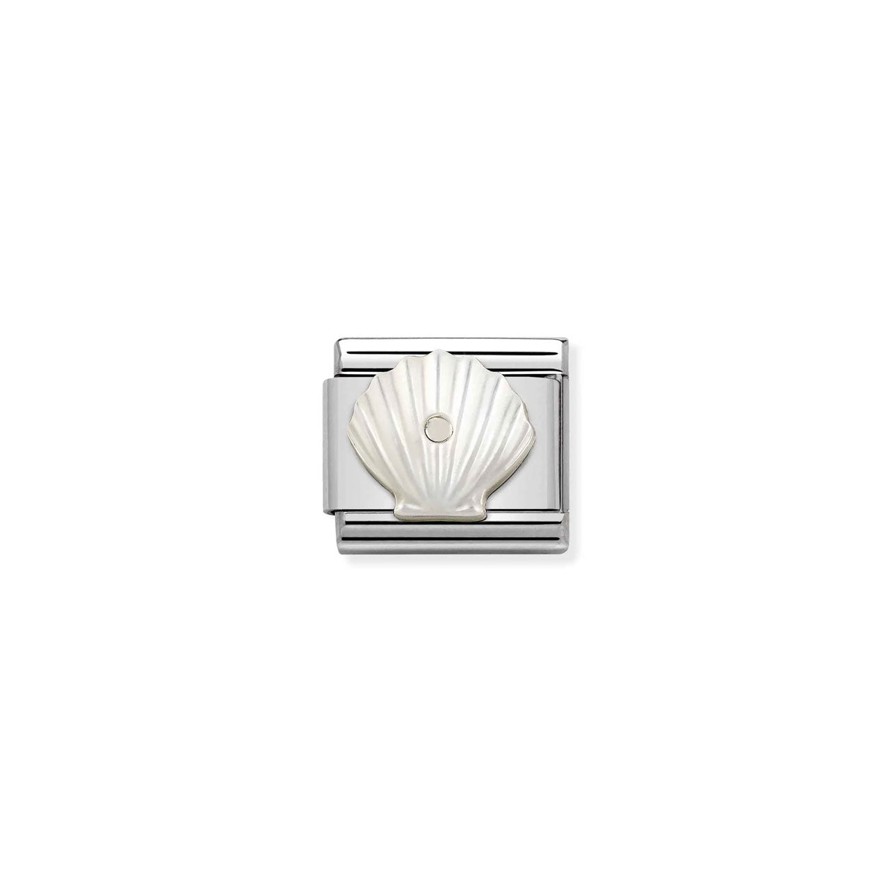 Composable Classic Link 330509/11 Shell With Mother Pearl In 925 Silver