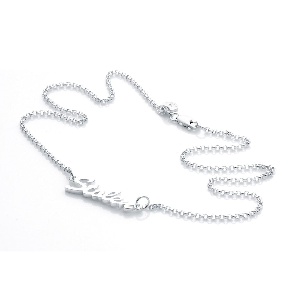 Stolen Script Necklace