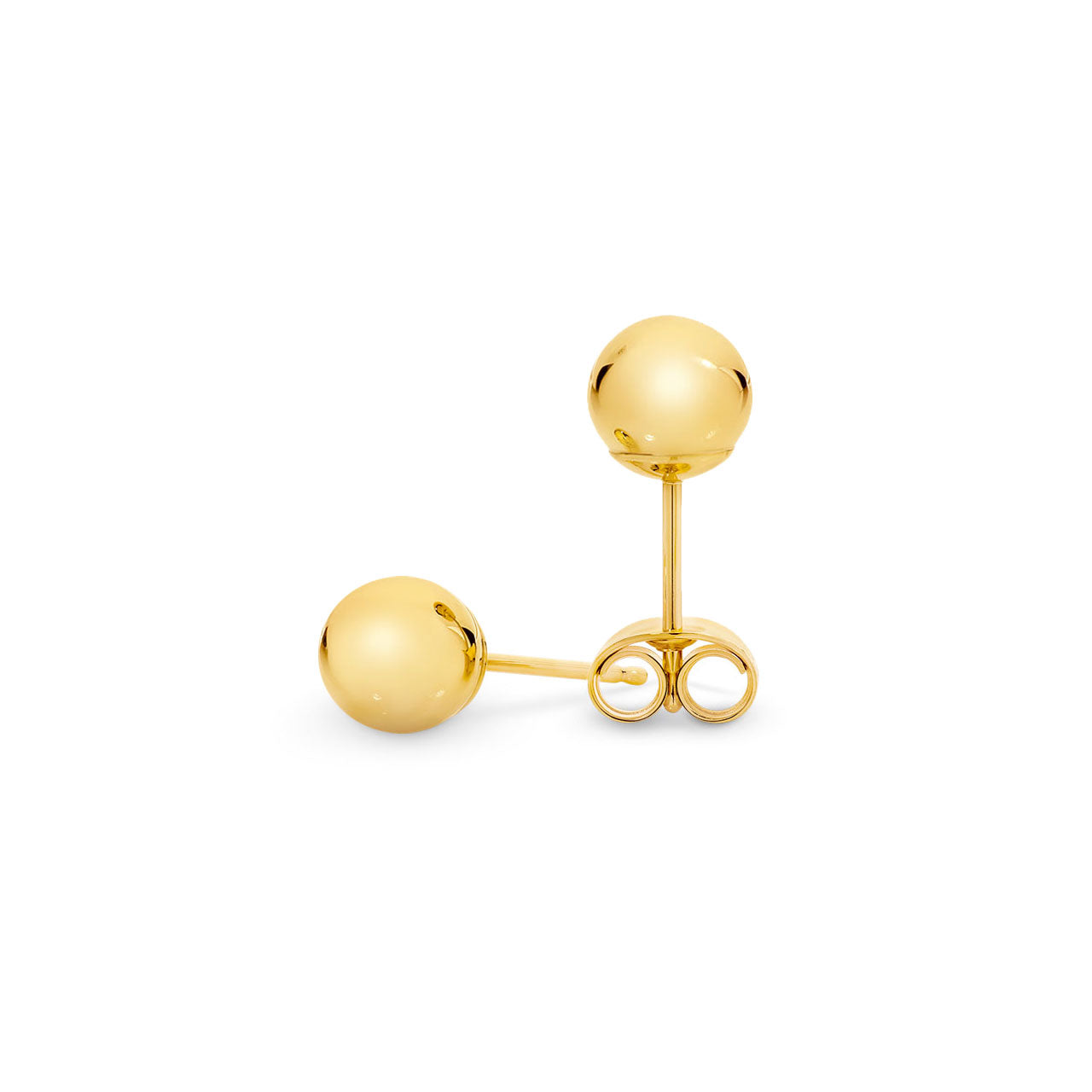 9k Yellow Gold 6mm Ball Stud Earrings