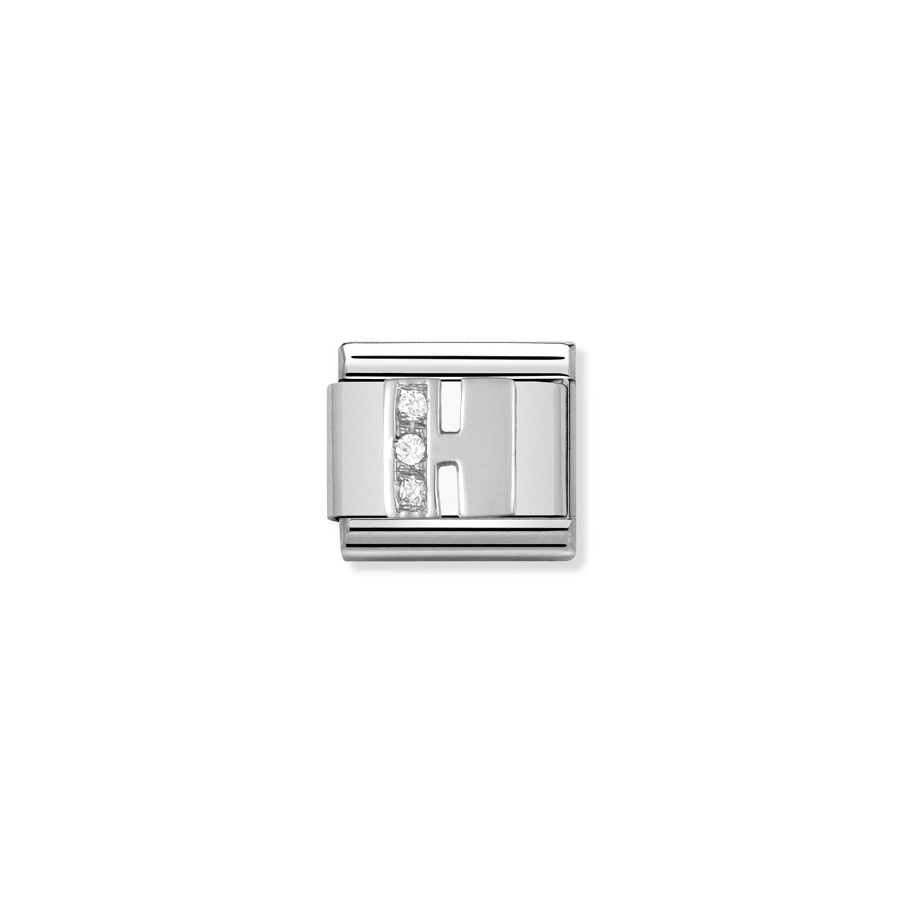 Composable Classic Link 330301/08 Letter H in Silver & Stones