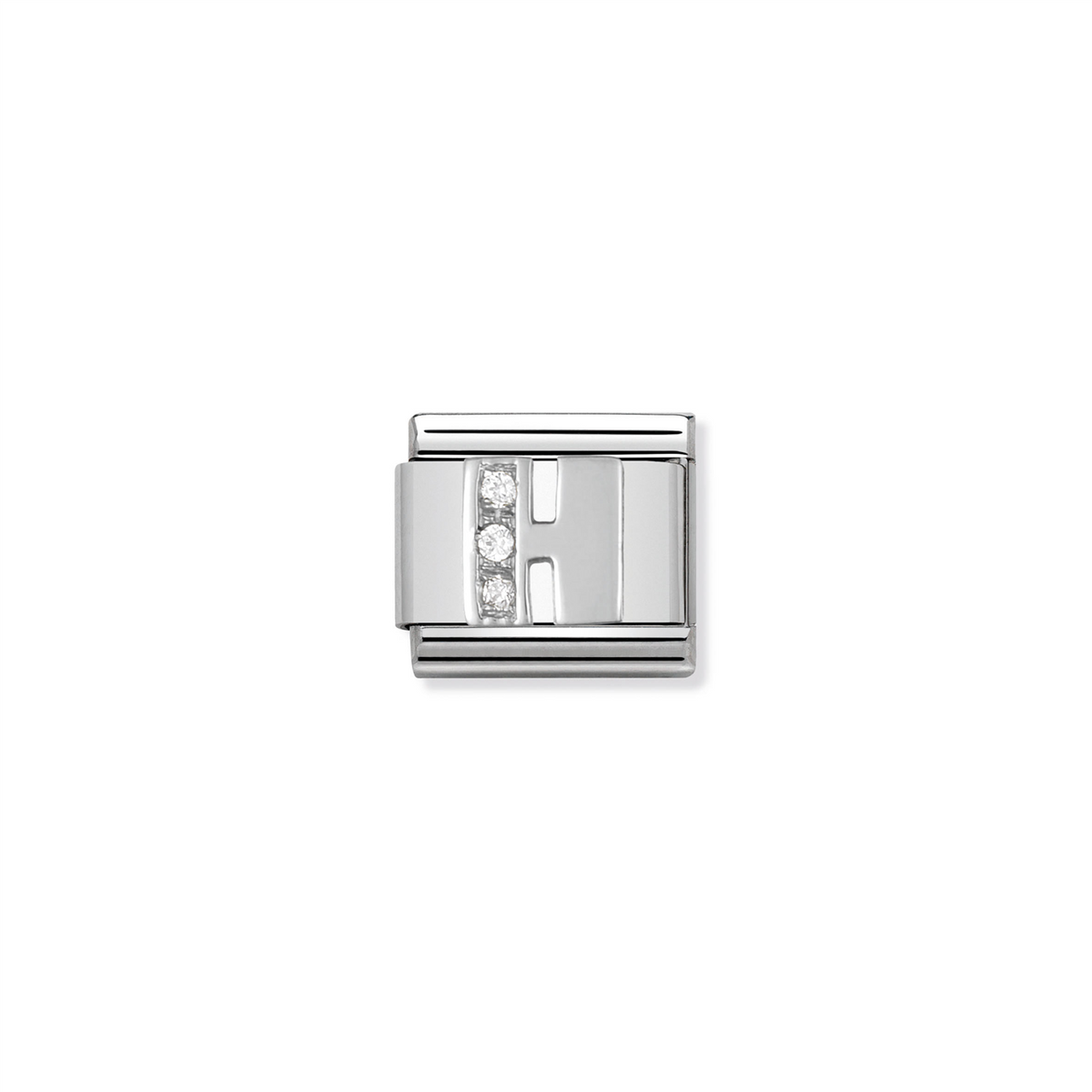 Composable Classic Link 330301/08 Letter H in Silver & Stones