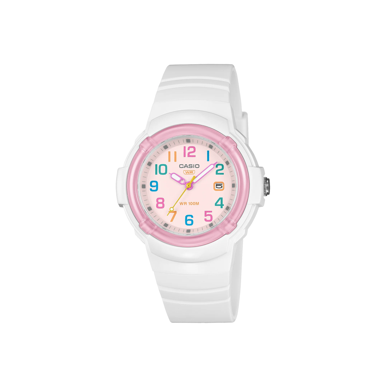 Casio Childs White & Pink Watch - LX800H-7A1