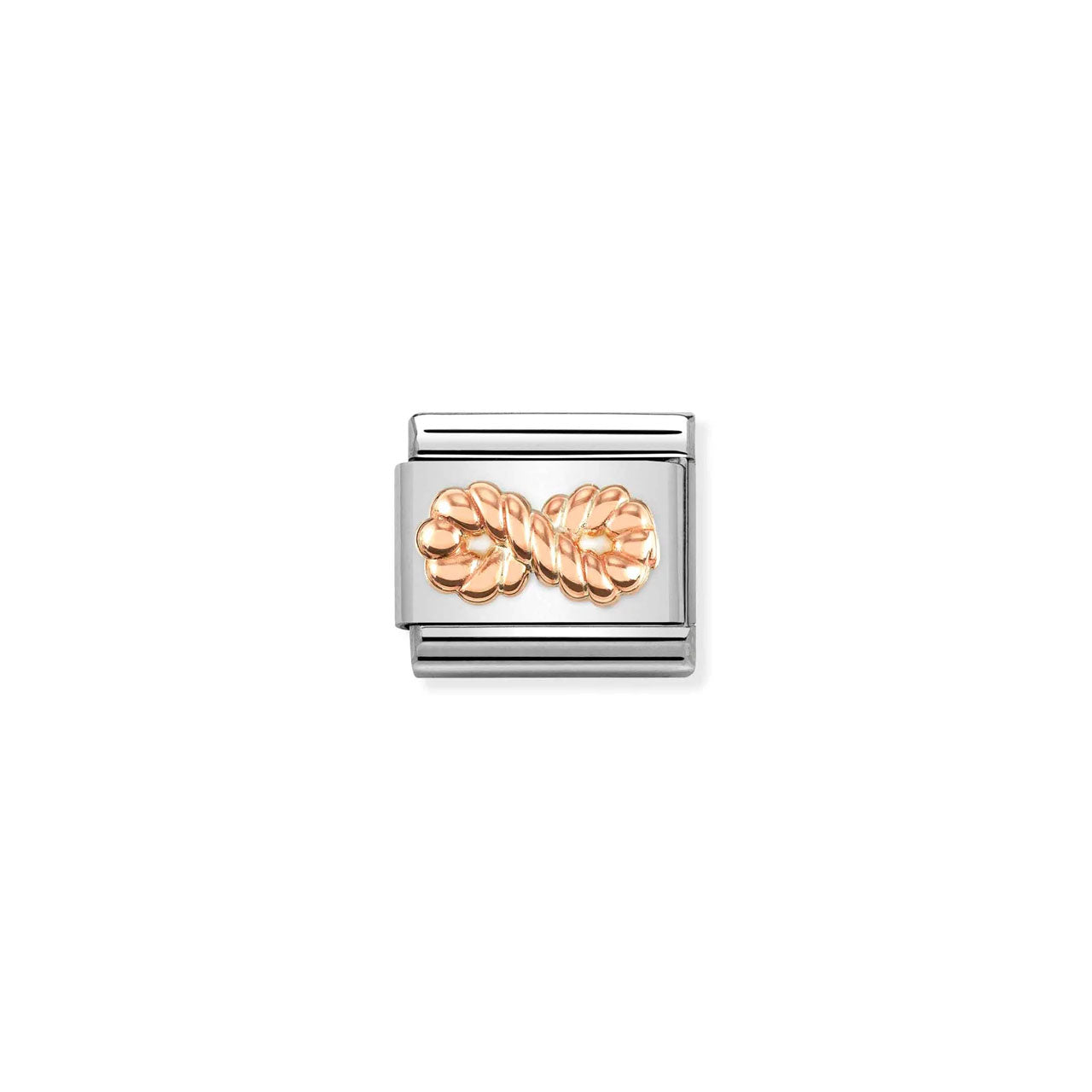 Composable Classic Link 430106/24 Infinity Textured In 9k Rose Gold
