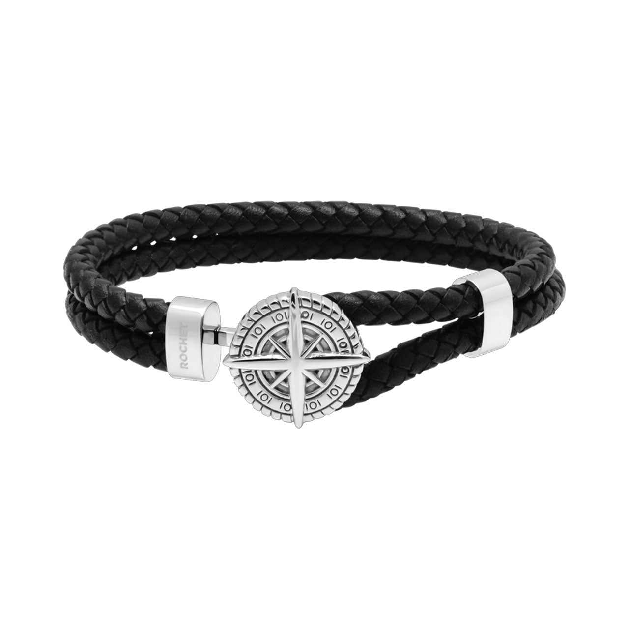 Stainless Steel Cape Horn Leather Bracelet