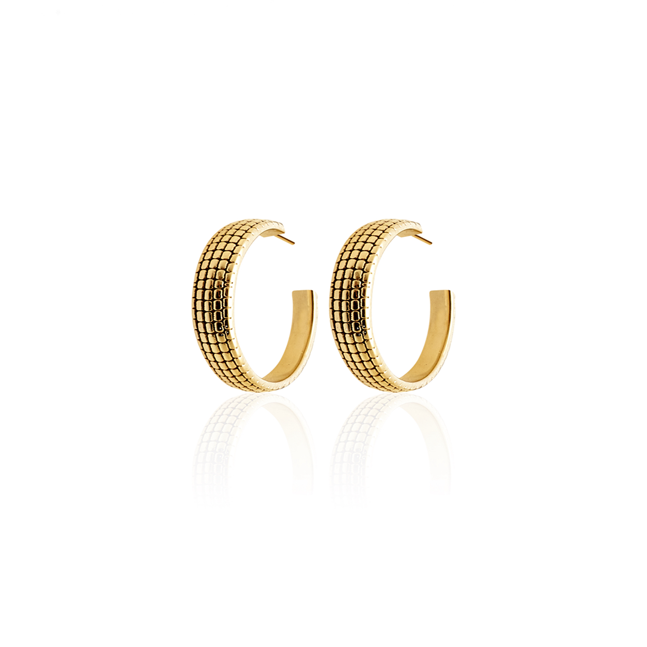Romantique Hoop Earrings Gold