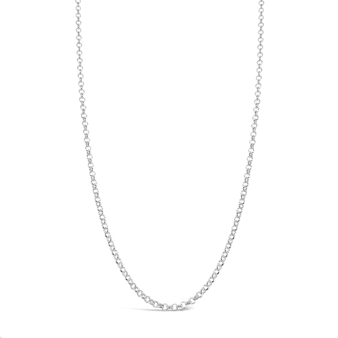 55cm Sterling Silver V397 Round Belcher Chain