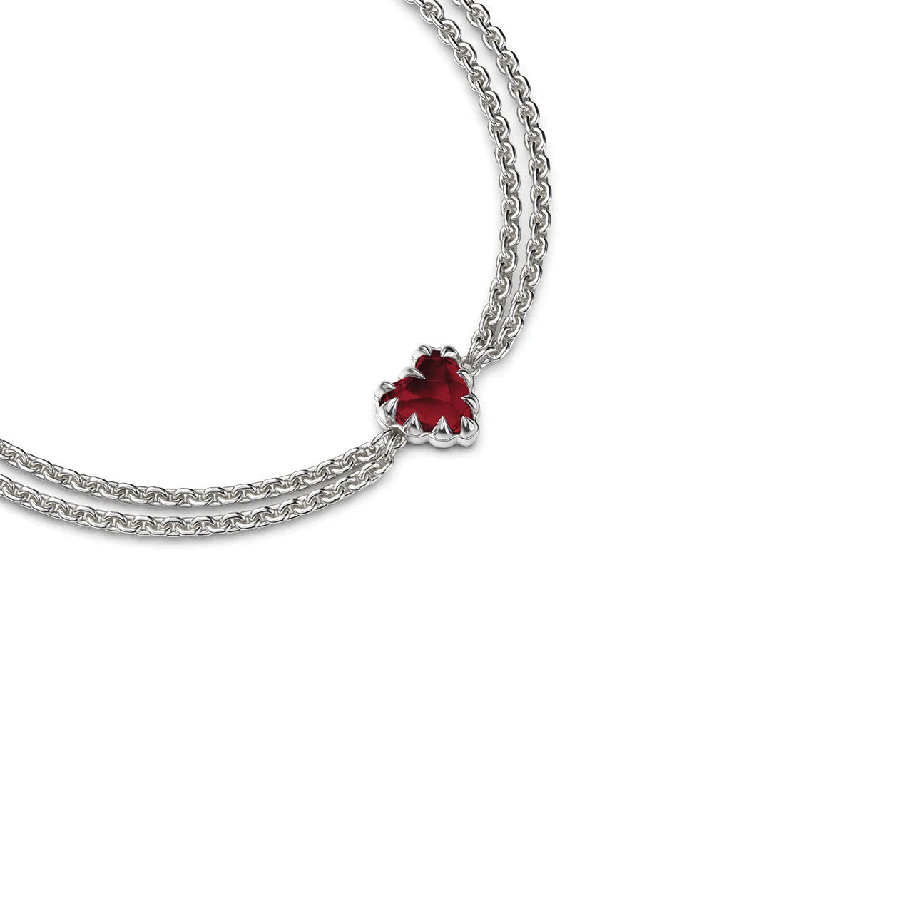 Love Claw Bracelet Garnet