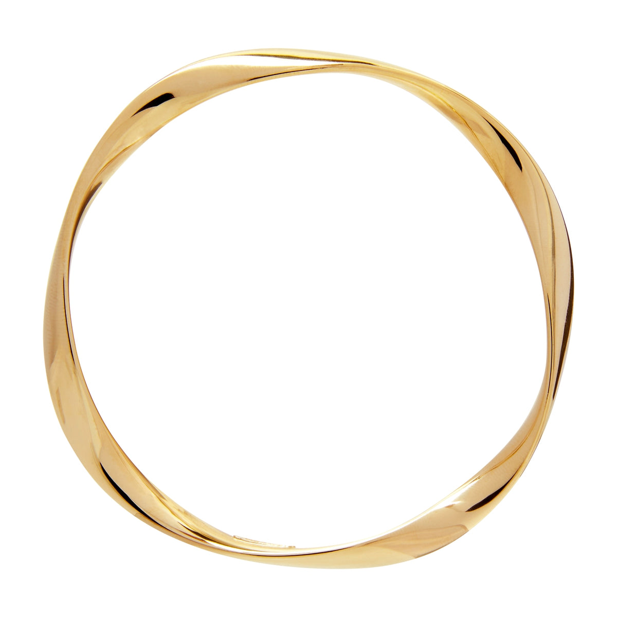 Large Garden of Eden Bangle - Gold Plated