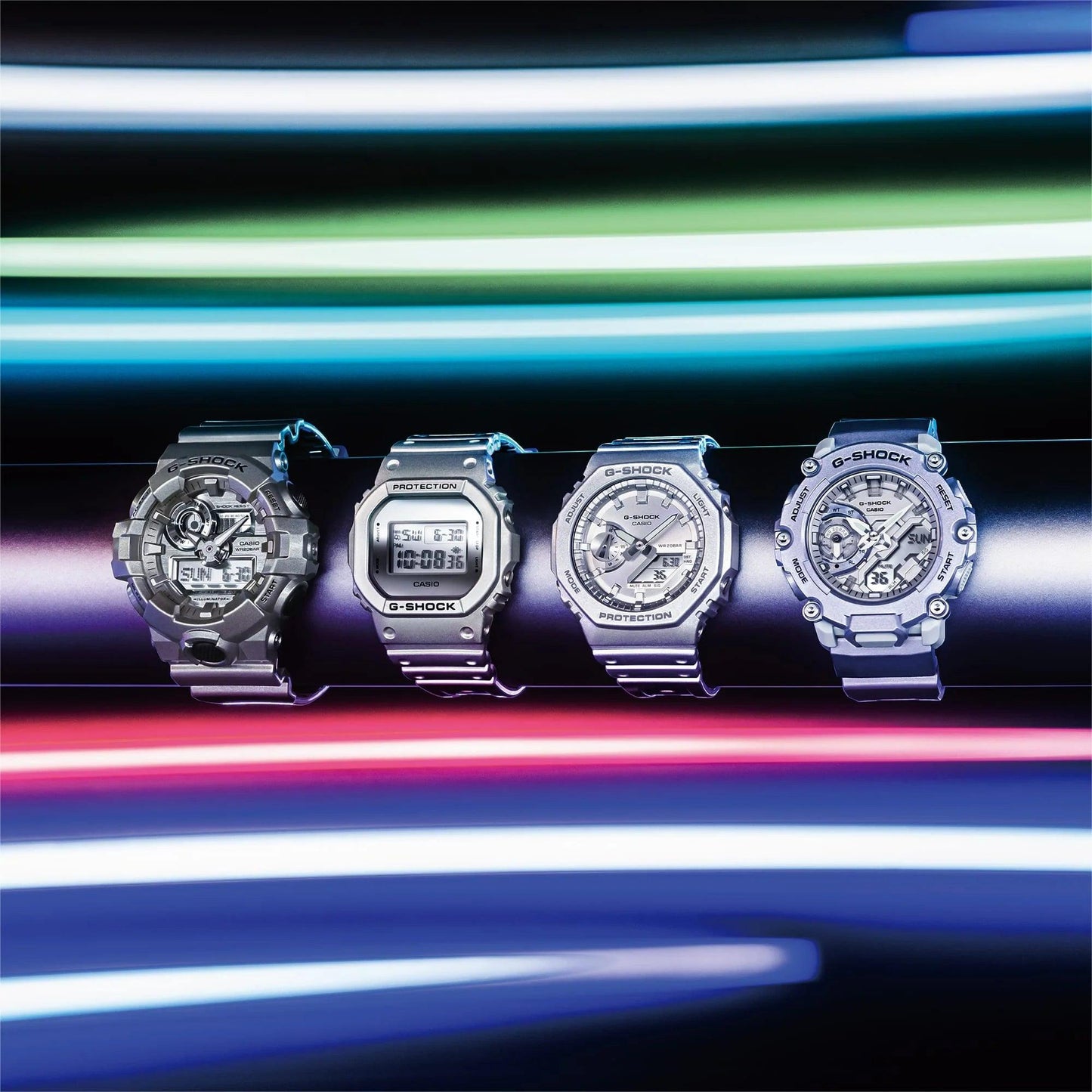 G-Shock Metallic Silver Forgotten Future - DW5600FF-8D - Jamies Jewellers