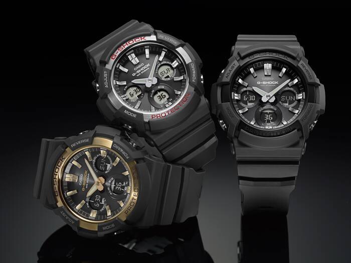 Black / Gold - Tough Solar - GAS100G-1A - Jamies Jewellers