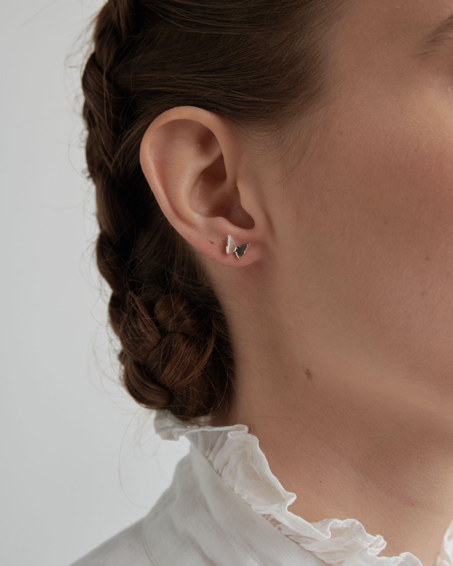 Sterling Silver Mini Butterfly Studs - Jamies Jewellers