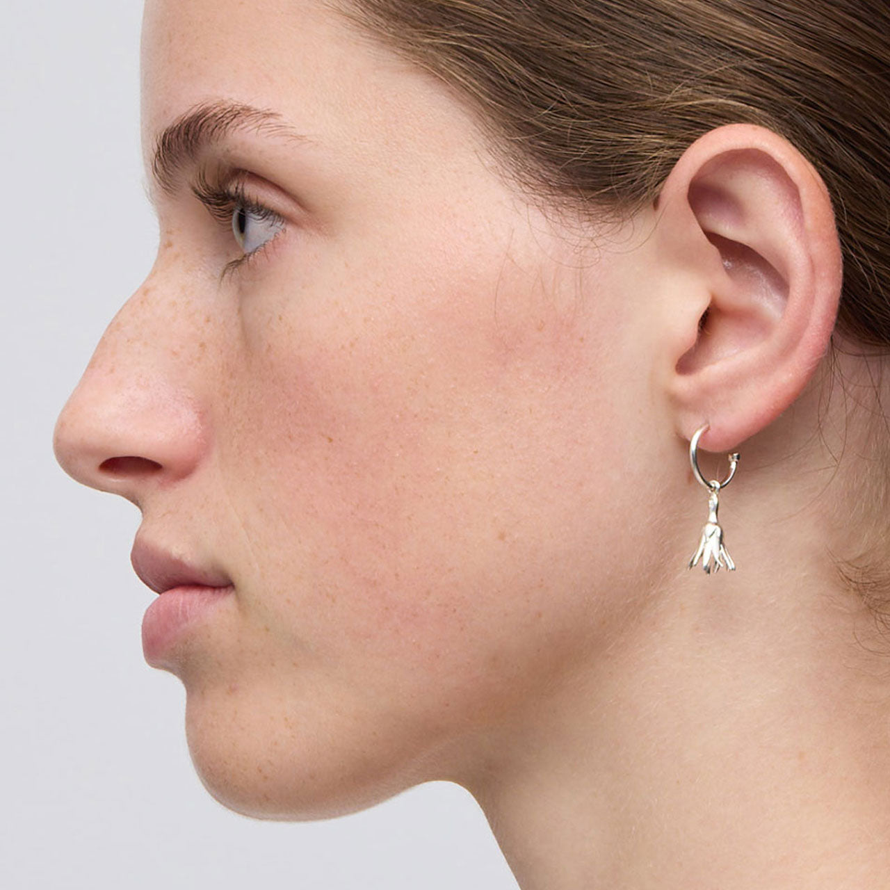 Sterling Silver Magda Signature Hoop Earrings