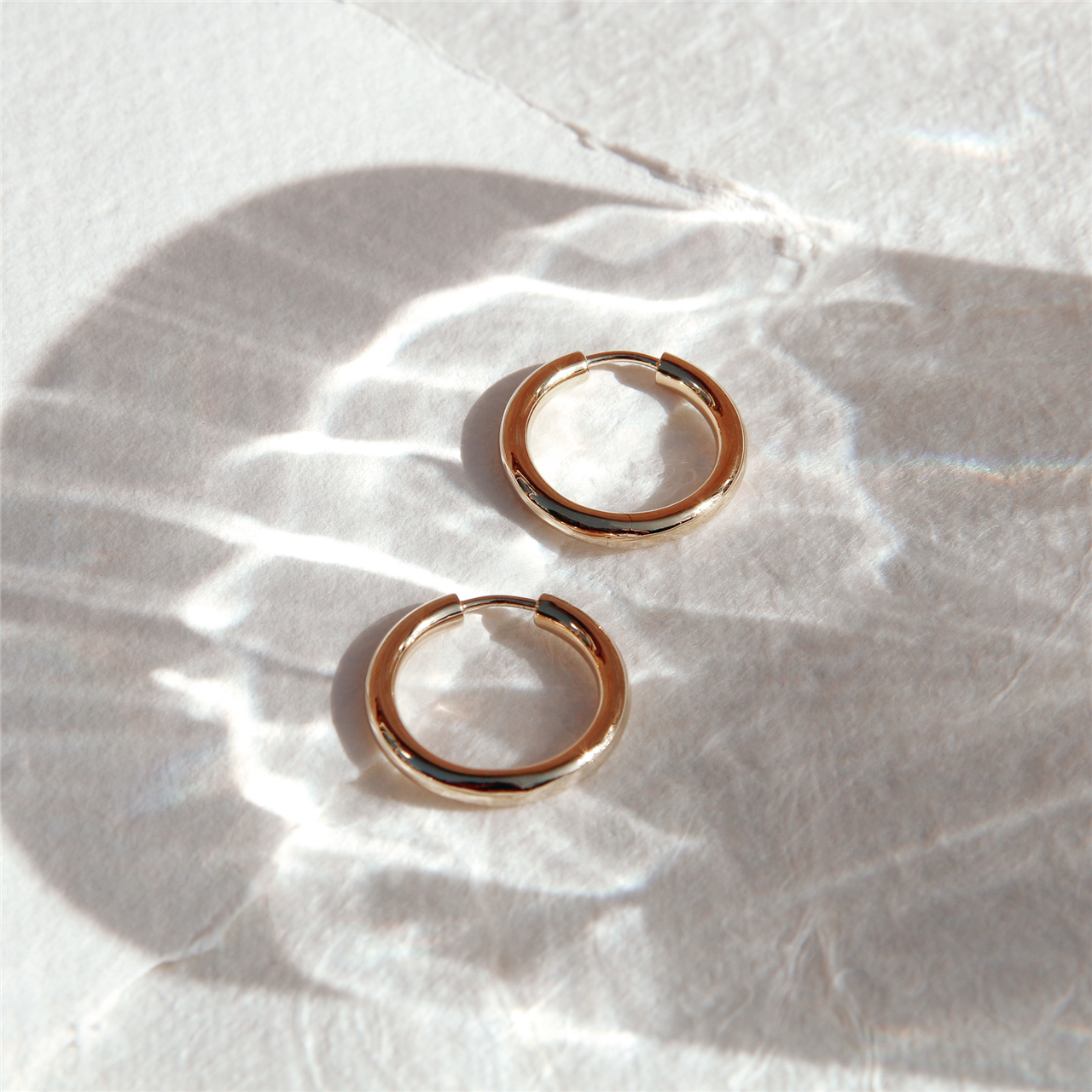 Gold Subtle Huggie Earring