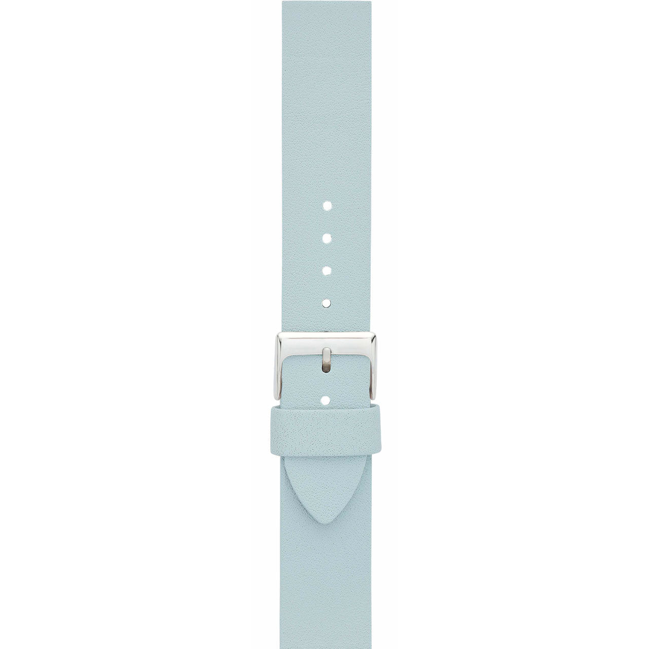 Light Blue 20mm Leather Watch Strap
