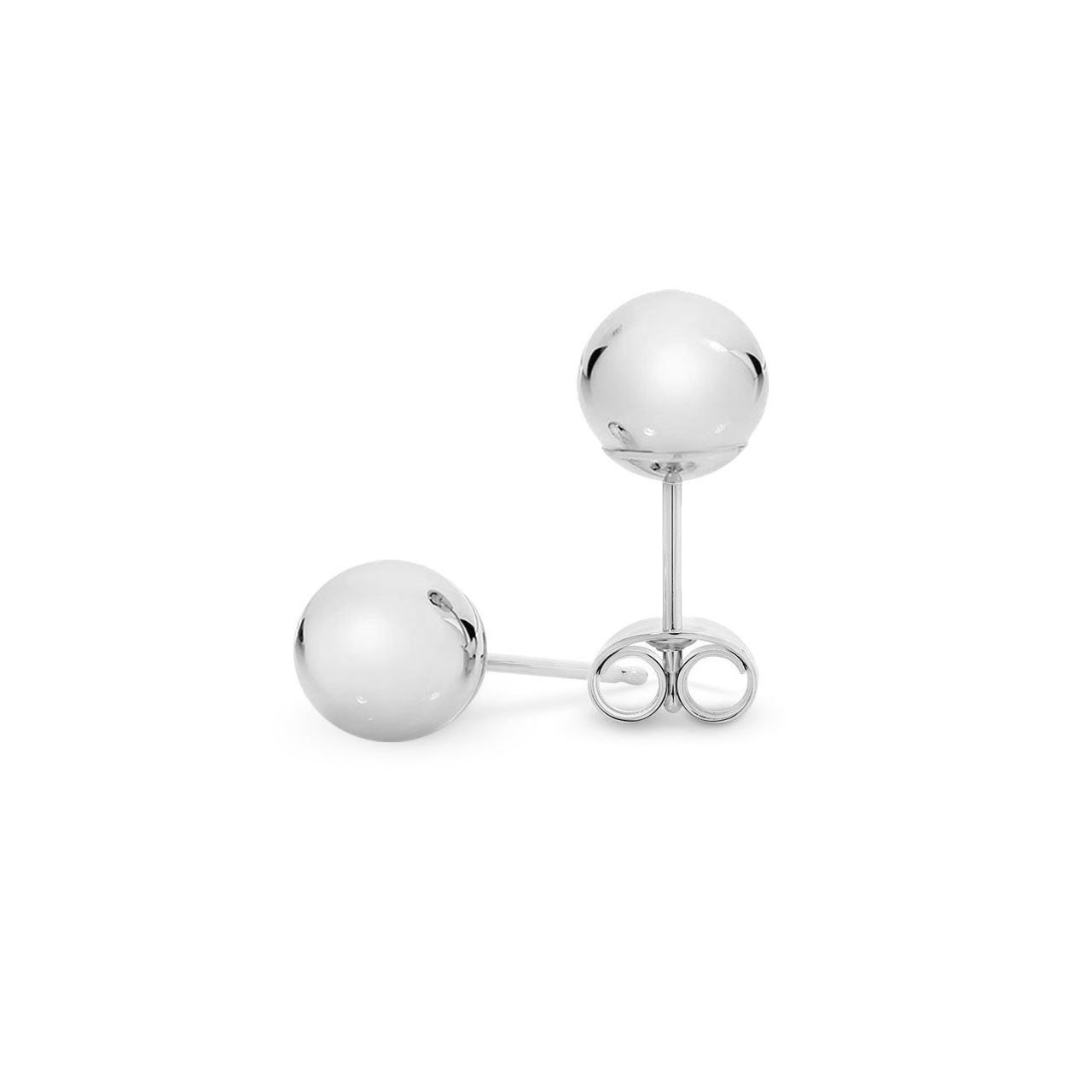 Sterling Silver 8mm Ball Stud Earrings