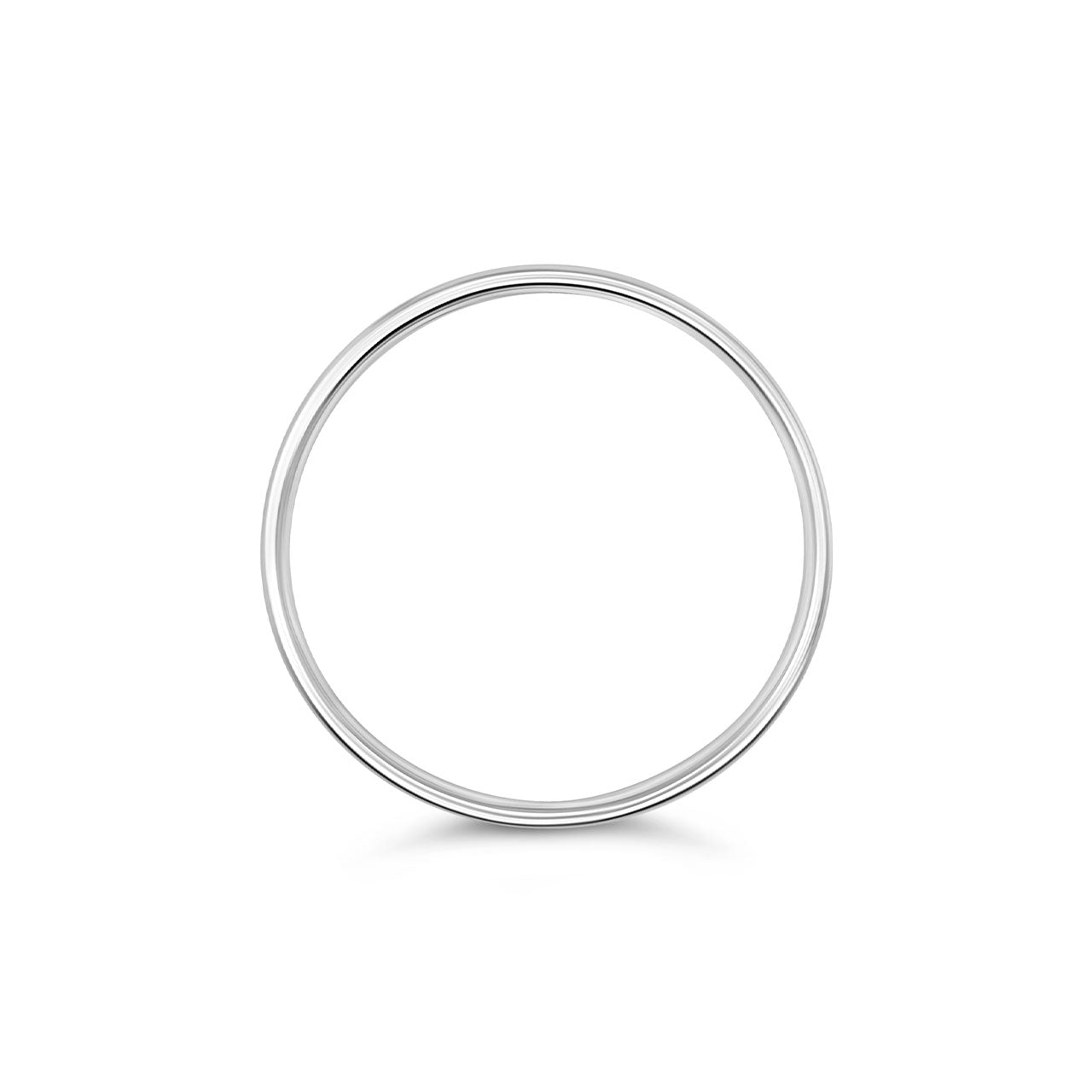 Sterling Silver Golf Style Comfort Curve 5 Bangle