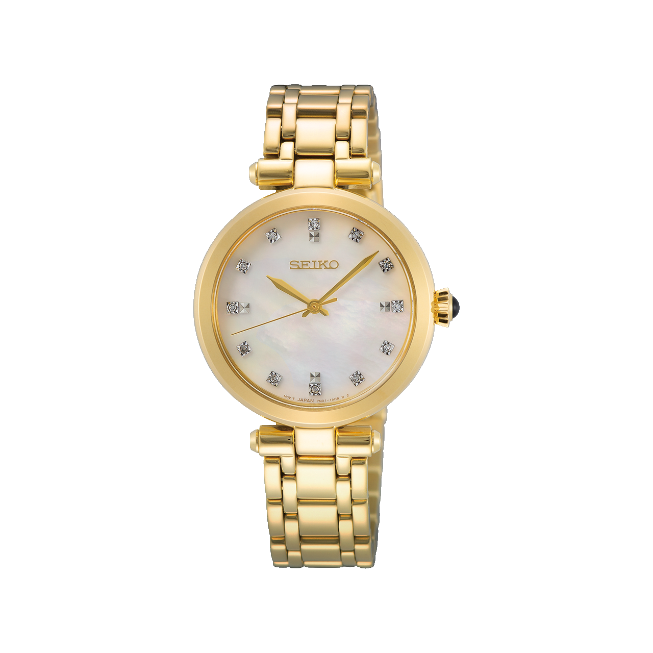 Seiko - SRXZ536P Ladies Diamond Gold Dress Watch