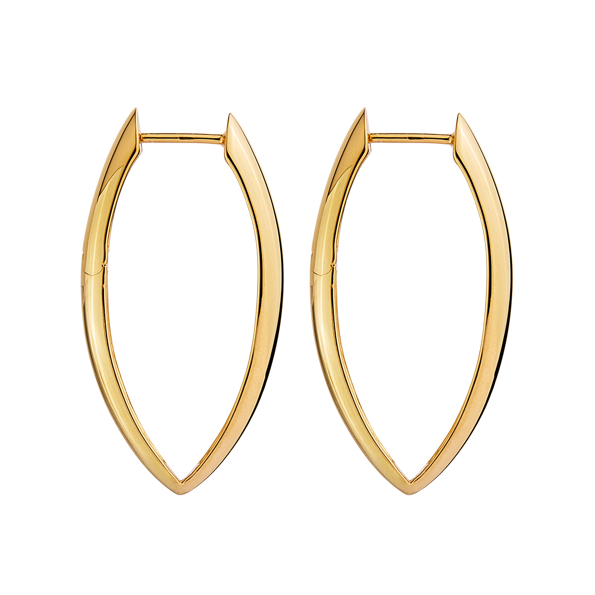 Topiary Hoop Earrings - Gold Plated
