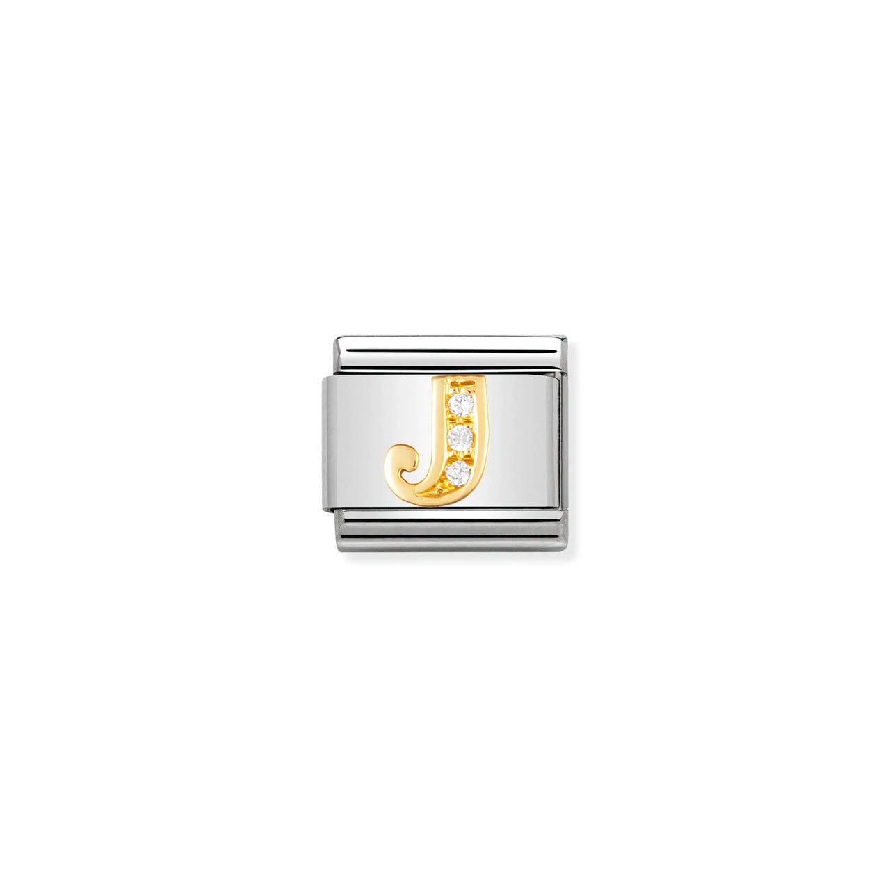 Composable Classic Link 030301/10 Letter J In 18K Gold And CZ