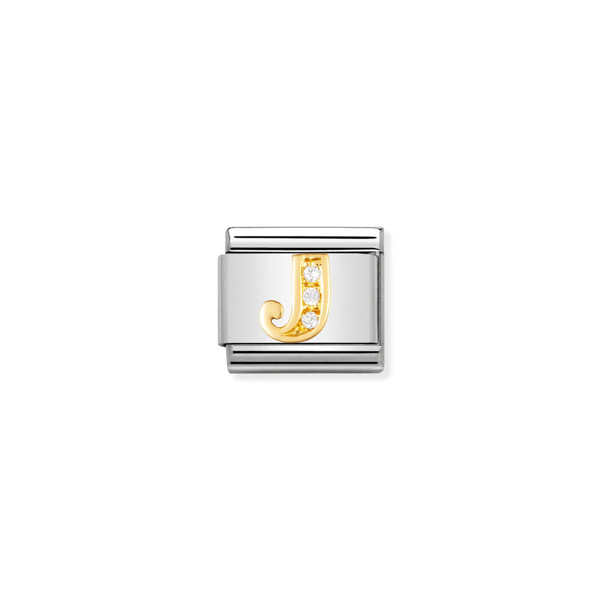 Composable Classic Link 030301/10 Letter J In 18K Gold And CZ