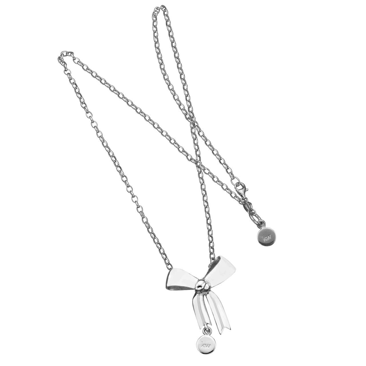 Sterling Silver Bow Pendant