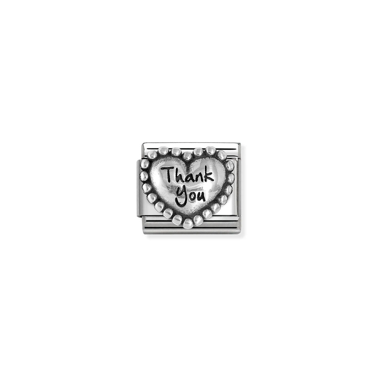 Composable Classic Link 330101/83 Thankyou Heart In 925 Silver