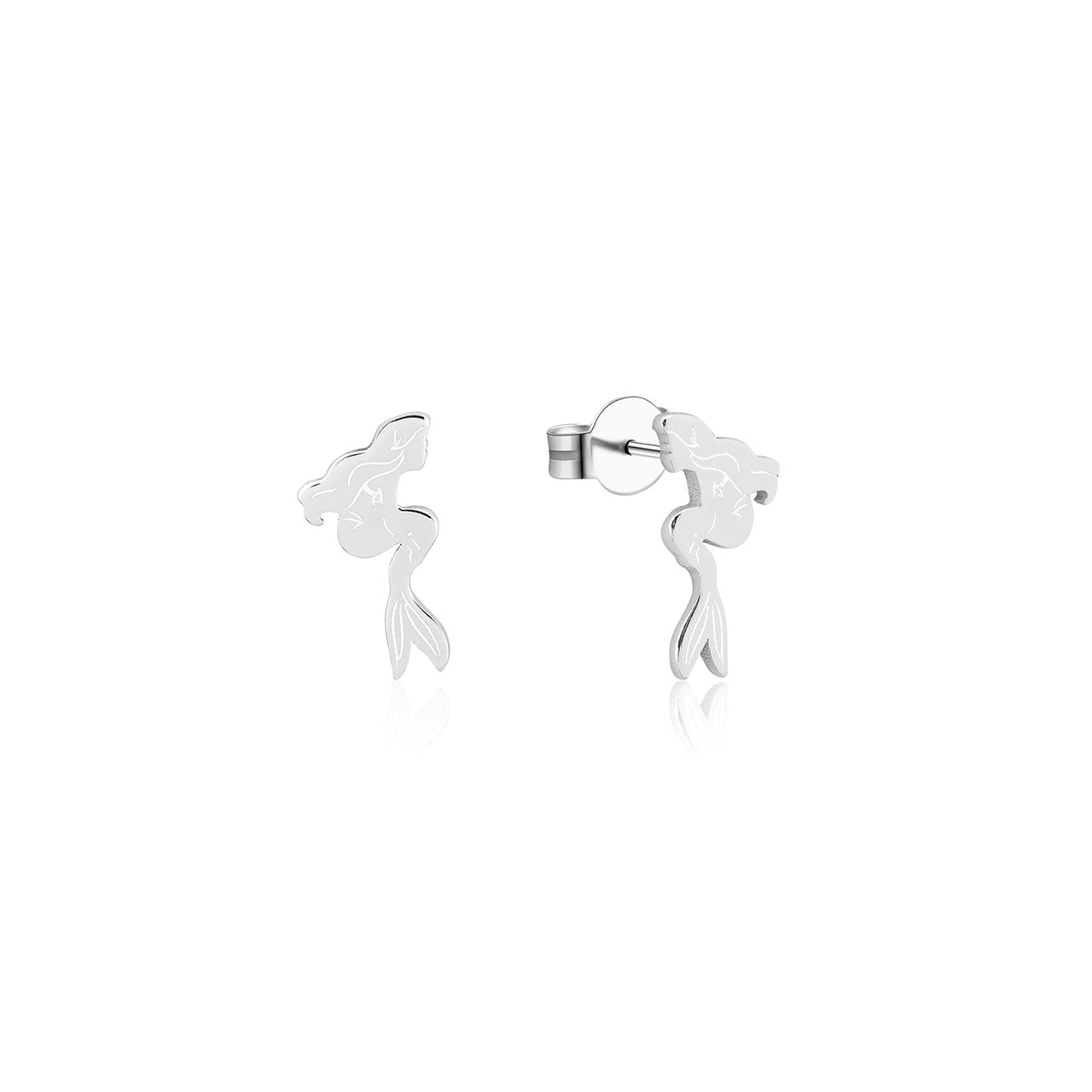 Disney - Sterling Silver The Little Mermaid Ariel Stud Earrings