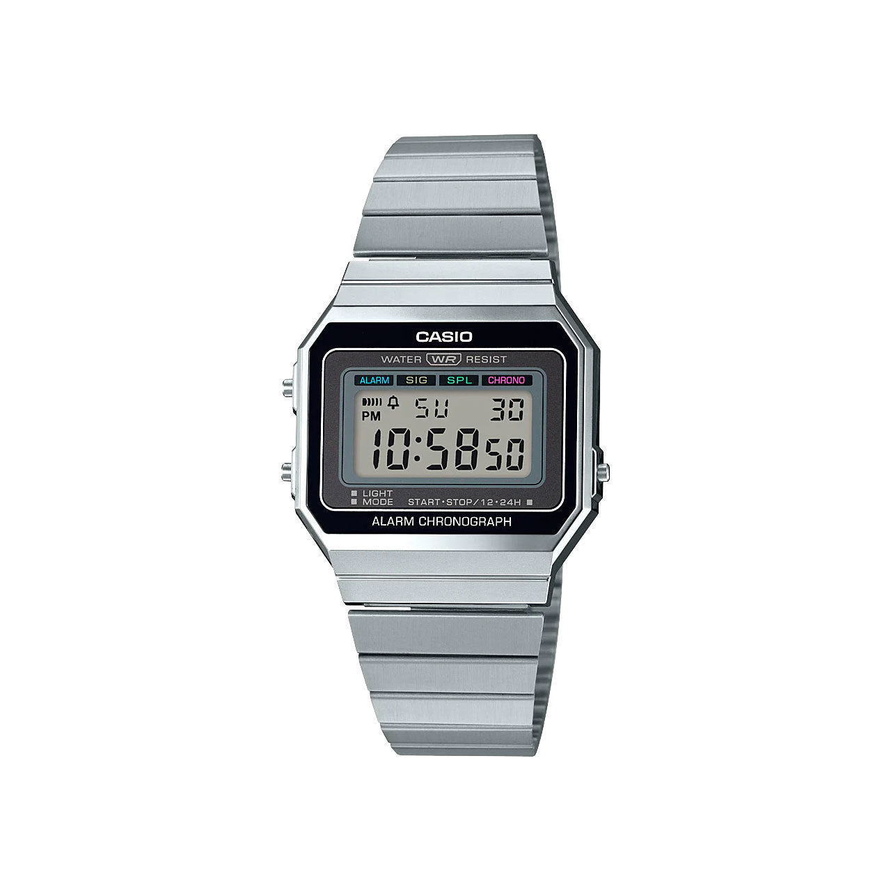 Casio Vintage Silver Digital Watch - A700W-1A