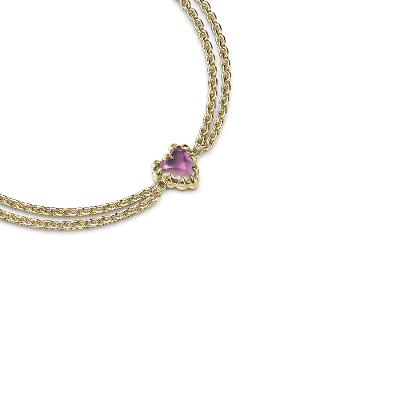 Love Claw Bracelet Mystic Quartz - Gold Plated
