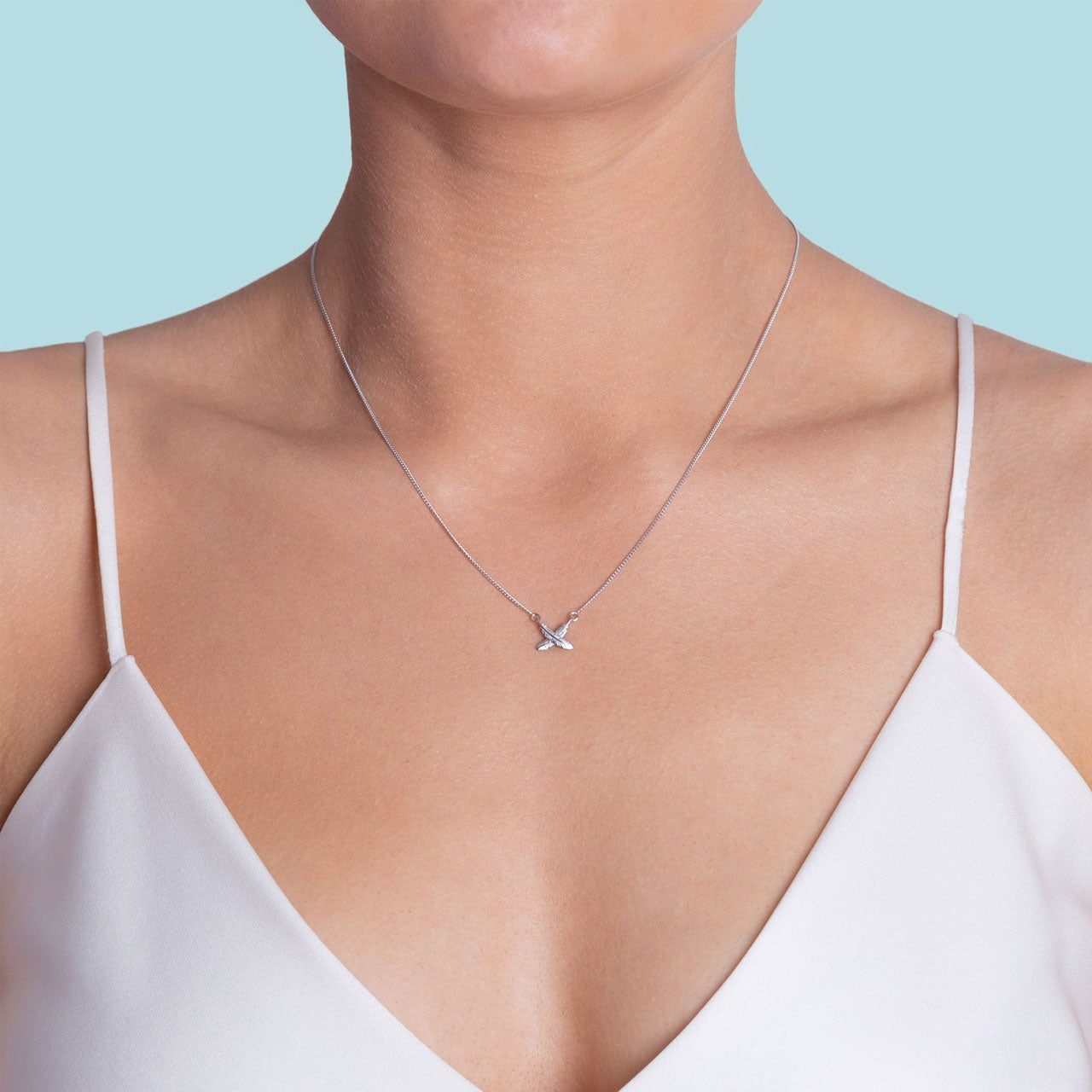 Mini Feather Kisses Pendant