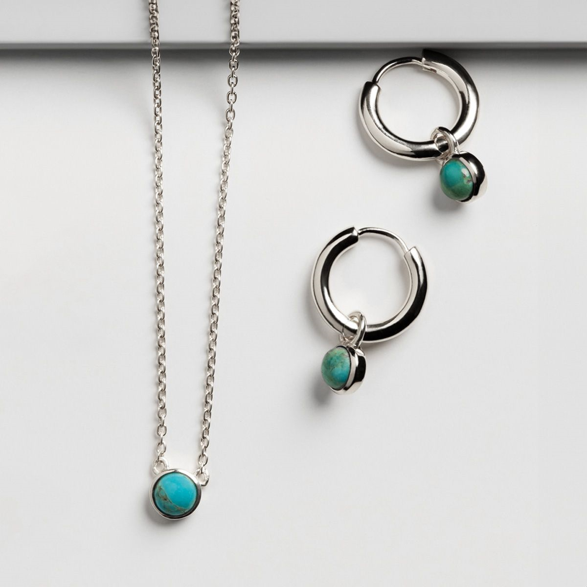 Heavenly Turquoise Silver Earrings