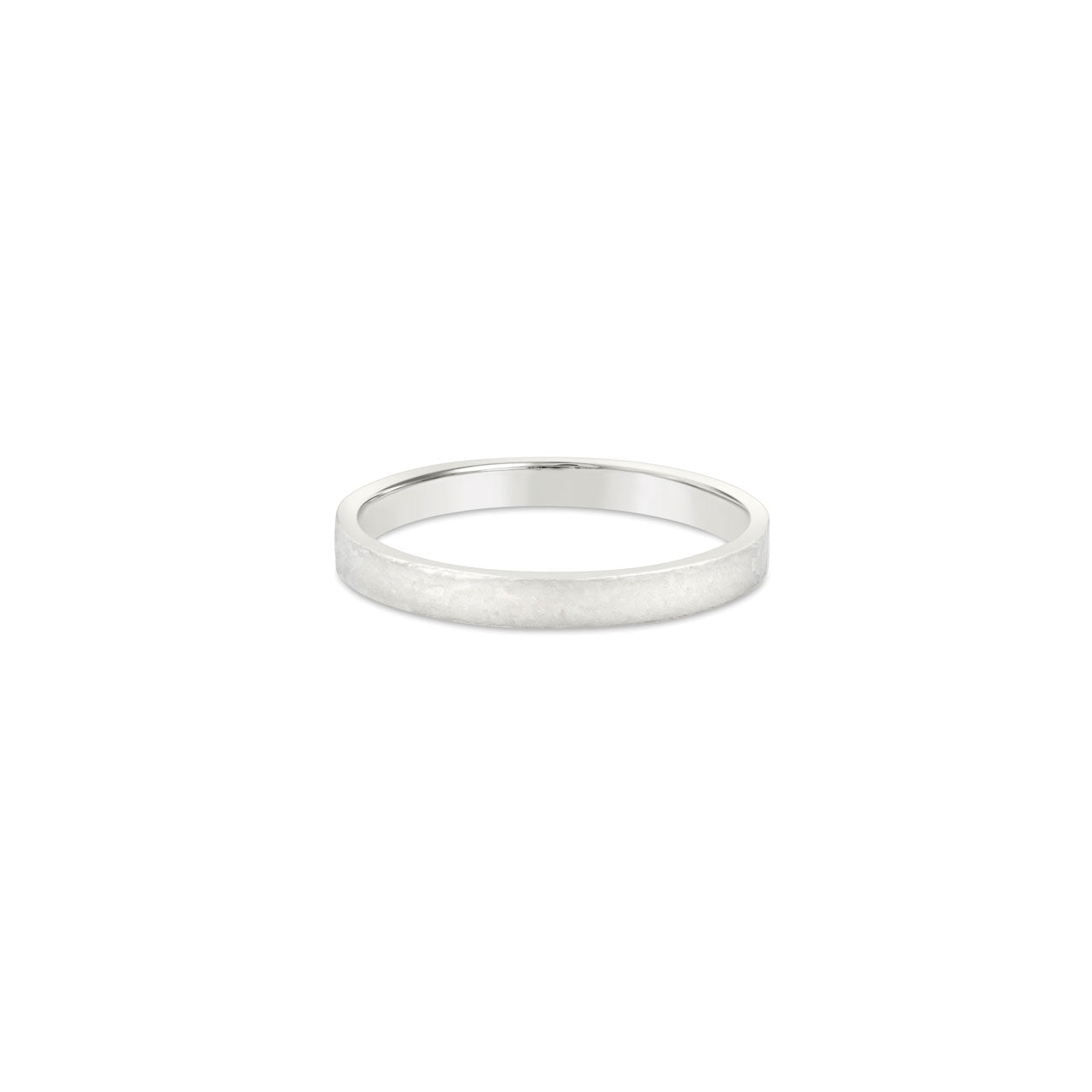 Zirconium Brushed 2mm Band Ring