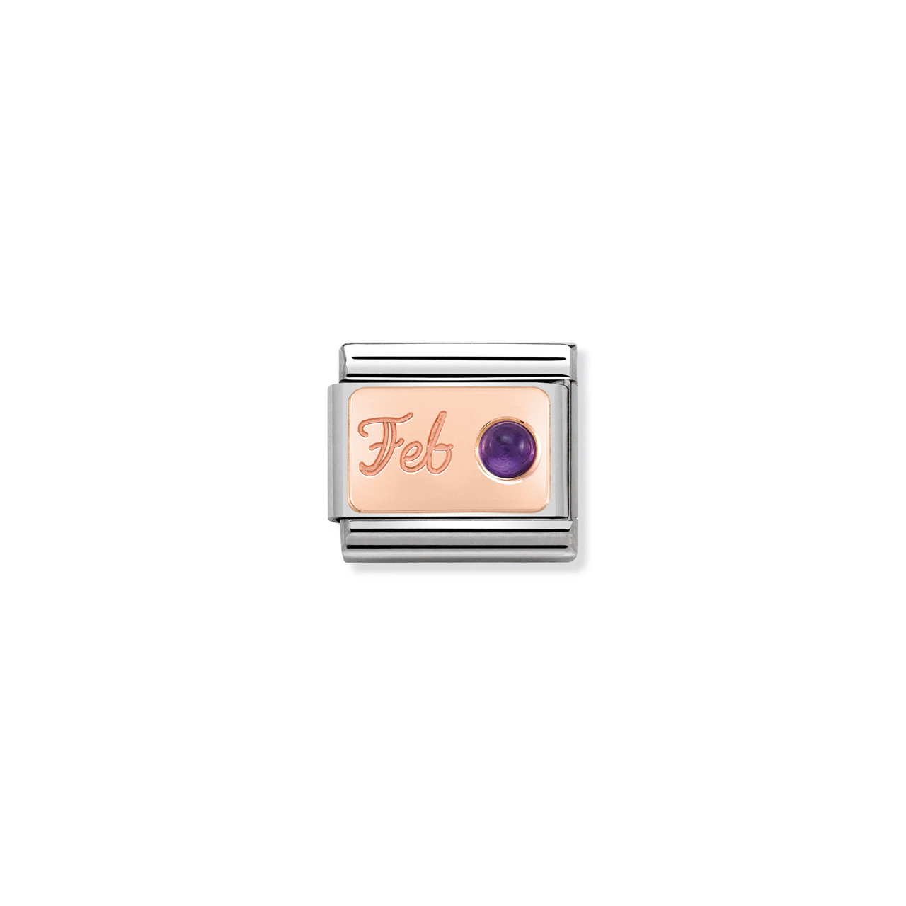 Composable Classic Link 430508/02 February in 9k Rose Gold