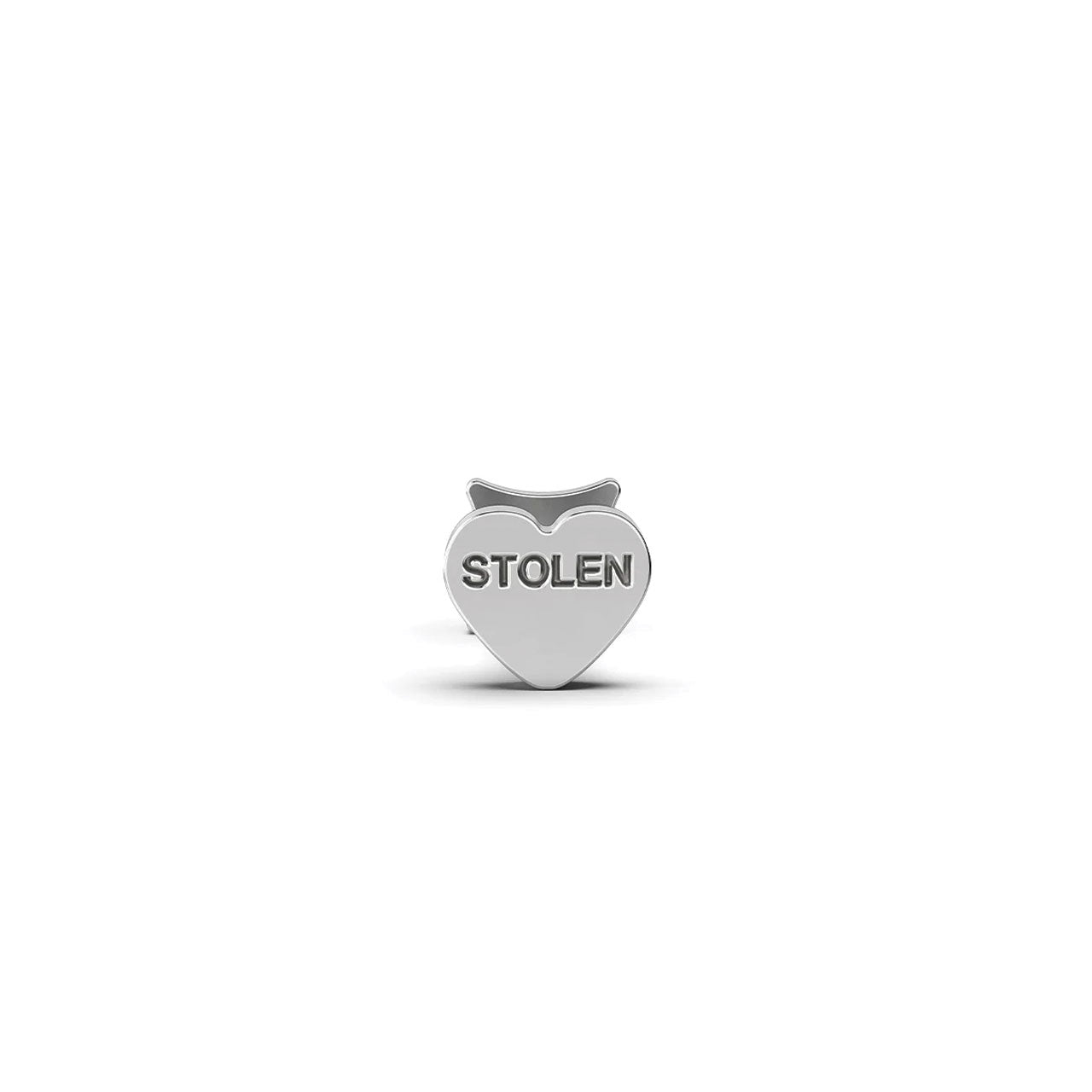 Stolen Heart Flat Back Single Earring