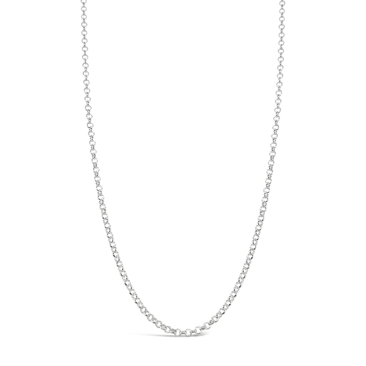 50cm Sterling Silver V397 Round Belcher Chain