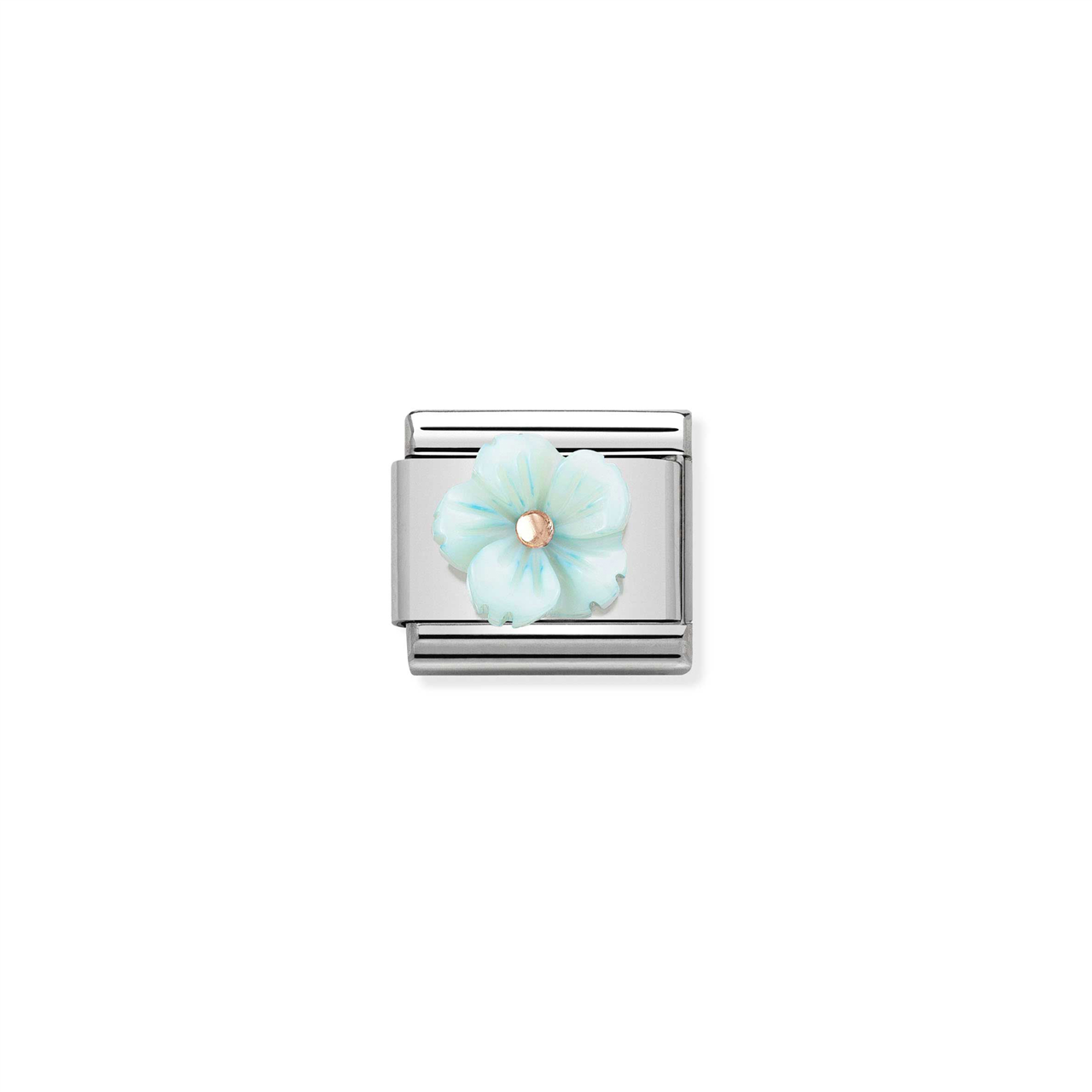 Composable Classic Link 430510/04 Flower in Turquoise Mother of Pearl