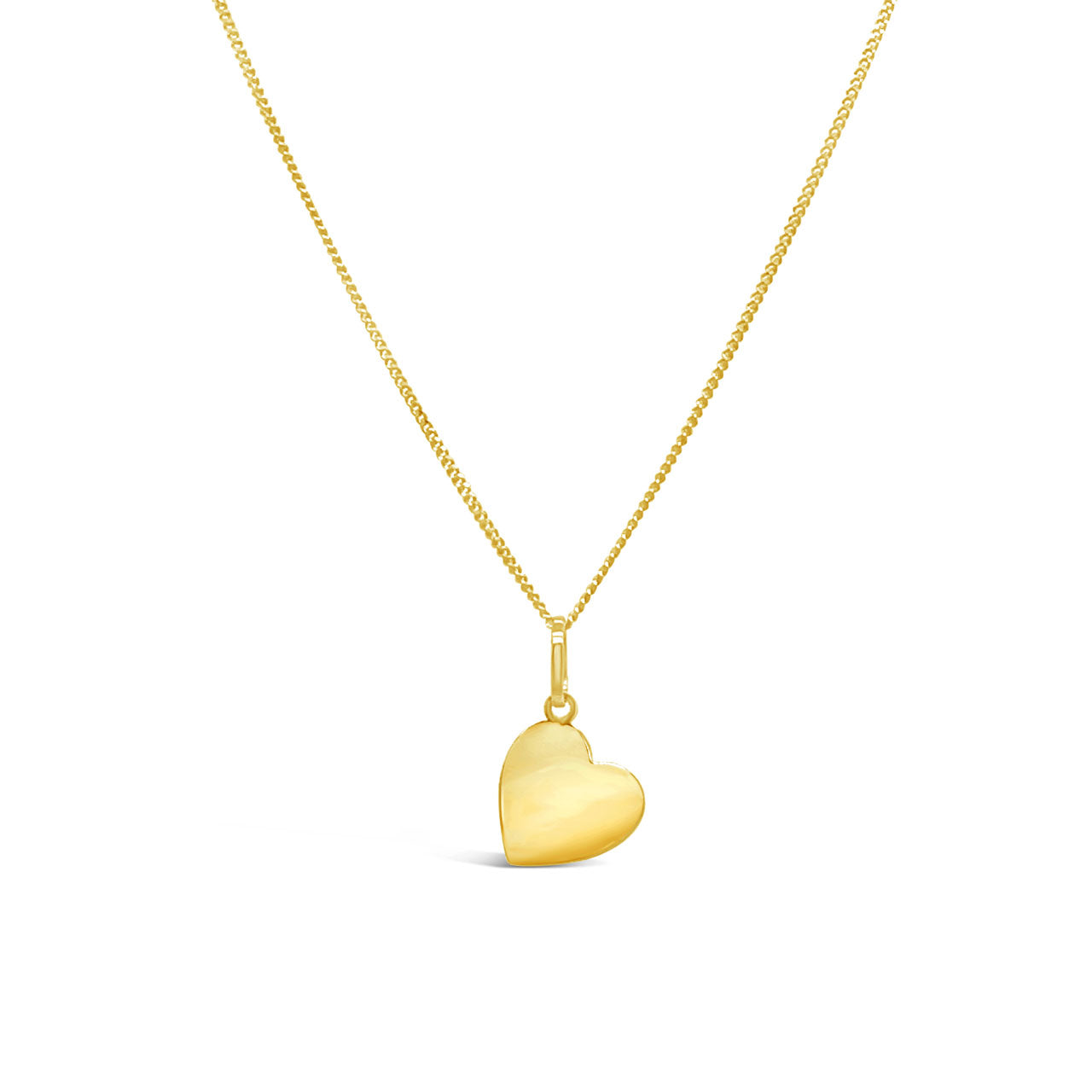 9k Yellow Gold Heart Disc Pendant