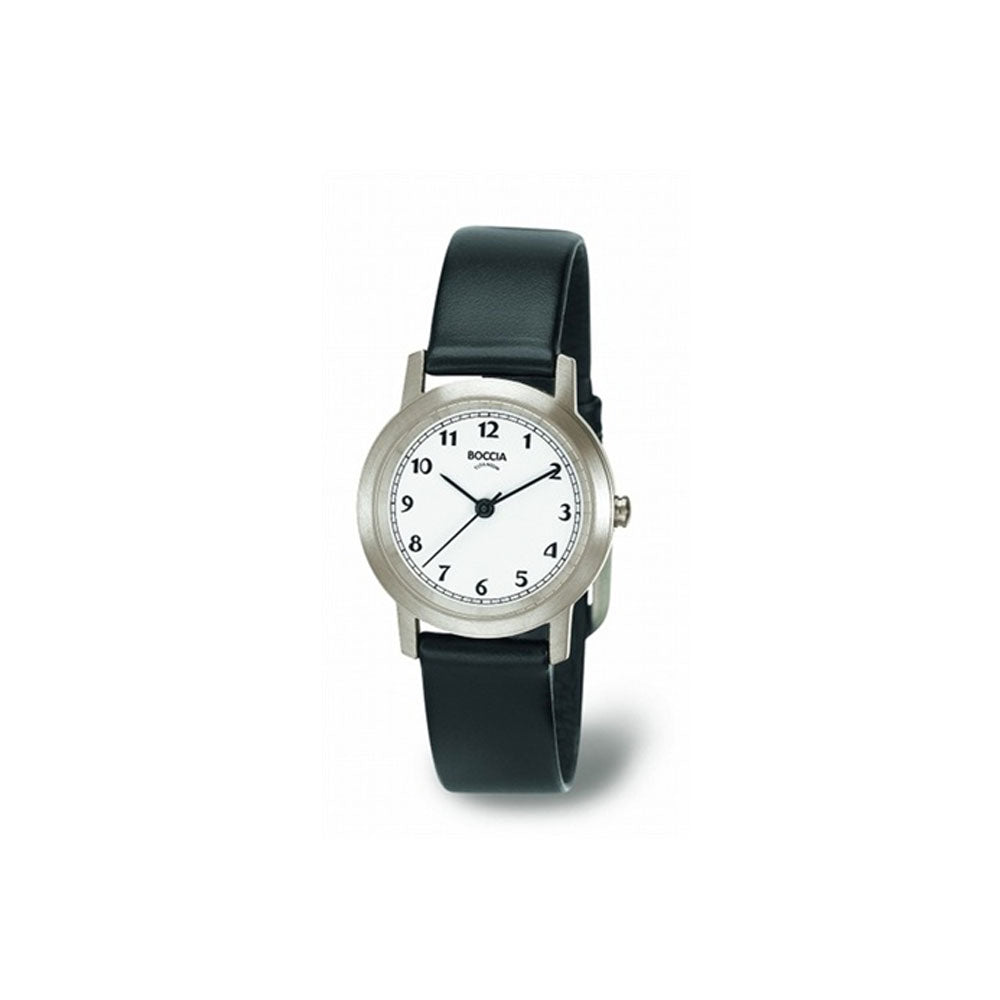 3170-01 Ladies Titanium Watch with Leather Strap
